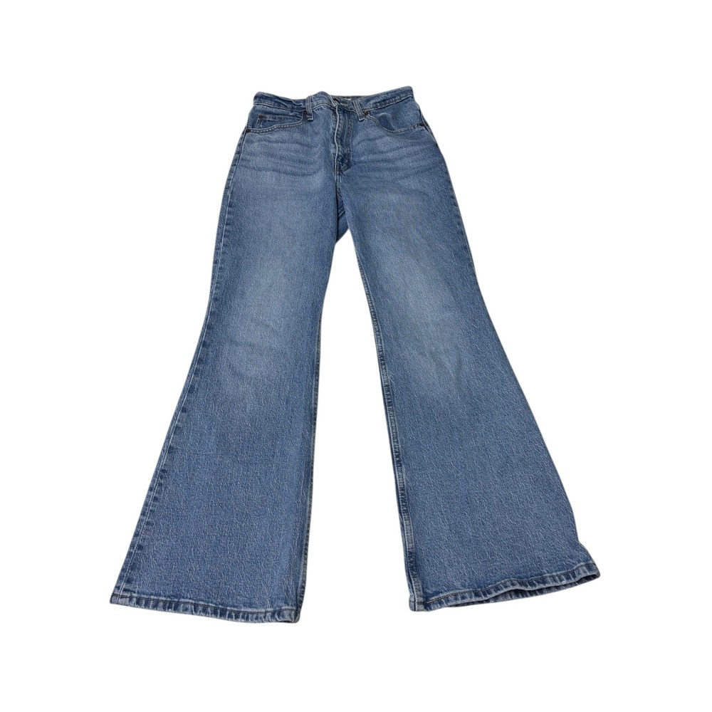 Levi's Premium Big E 70s High Flare Jeans Women's W27‎ L30 Blue Denim